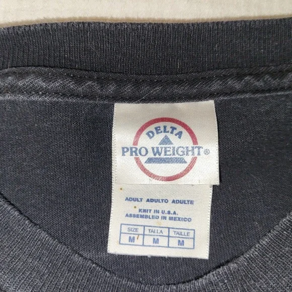 Pink Floyd Dark Side of the Moon VTG Y2K Black Delta Pro Weight T-Shirt M - Picture 4 of 6
